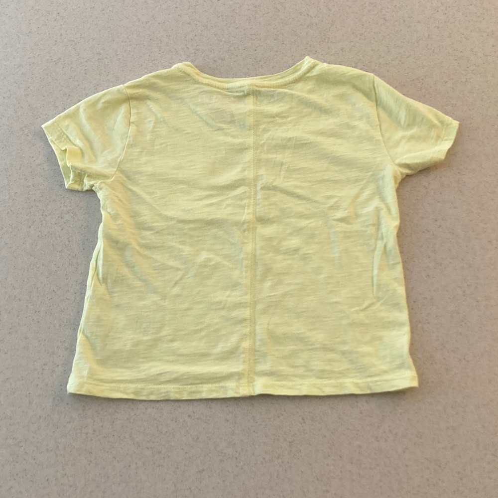 J. Crew Kids NWOT Soft Yellow Short Sleeve Tee Shirt Size Small 6/7 - Picture 7 of 8